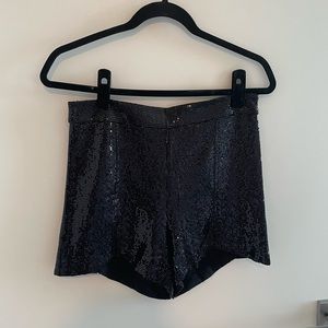 Zara sequin shorts